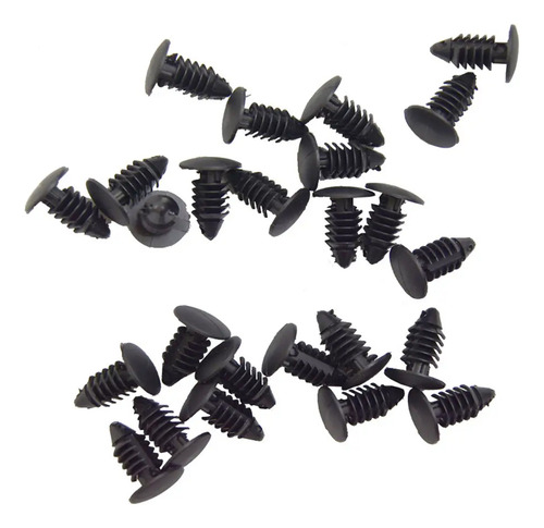 Car Fender Push Tipo Rebites De Plástico Preto Fixad 7mm