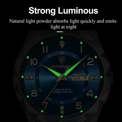 Reloj De Cuarzo A La Moda Para Hombre Con Ventana De Fecha I