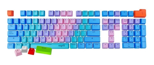 Set De 108 Teclas Keycaps P/ Teclado Mecánico Nisuta Kbgz108