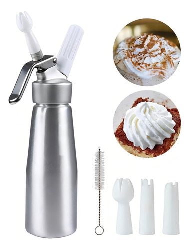 Dispensador De Crema Batida Para Postres 500 Ml Sifon Crema Batida Dispensador Chantilly Sifon De Cocina Dispensador De Crema Batida Sifon Crema Batida Dispensador Chantilly