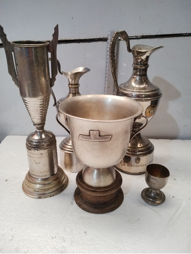 Lote De Trofeos Antiguos Lotería Nacional 