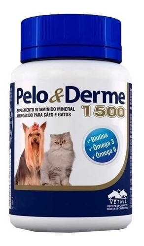 Nutraceutico Pelo Y Derme 1500 Suplemento Mascotas