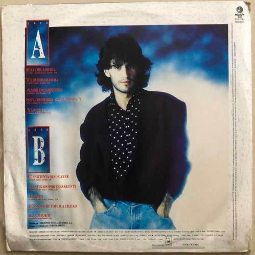 Sergio Dalma Lp Esa Chica Es Mia (Usado)