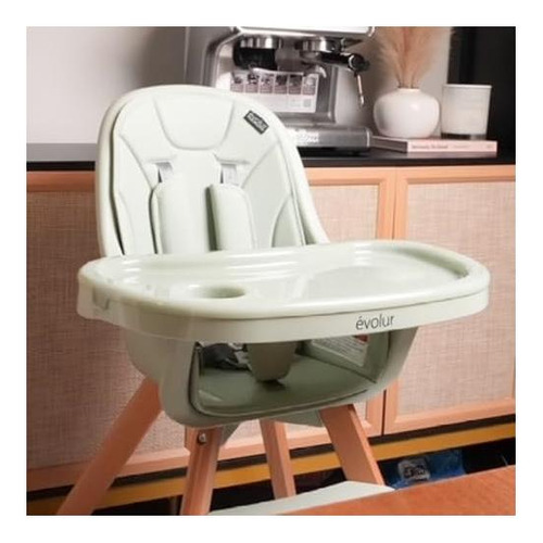 Evolur Zoodle 2 En 1 Silla Alta De Bebé Convertible En Sage