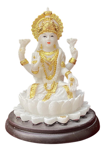 Escultura Da Prosperidade Da Estátua Da Deusa Hindu Lakshmi