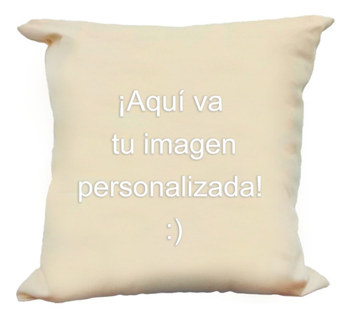 Almohadón Con Imágenes A Pedido O Lisos Color Beige Diseño De La Tela Lisa
