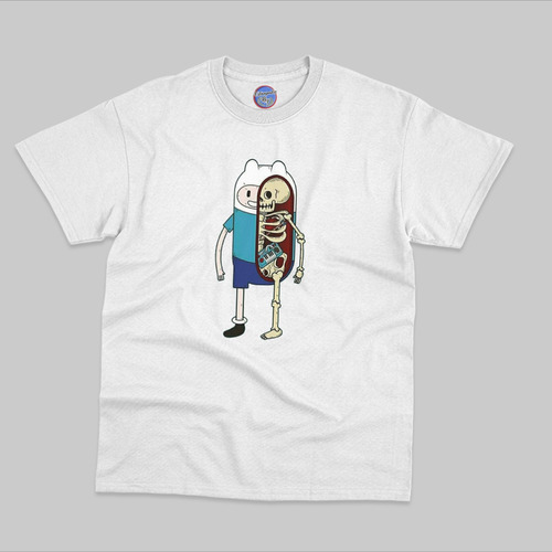 Playera Hora De Aventura Finn El Humano Esqueleto #6