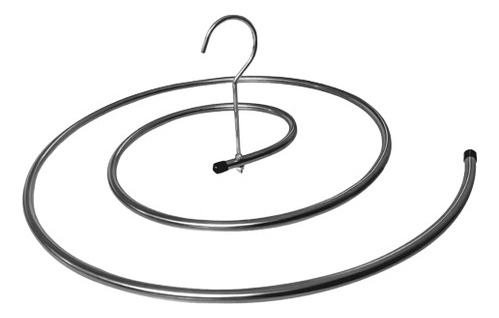 Colgador en espiral Varal, de fácil secado, con forma de caracol, redondo, color cromo