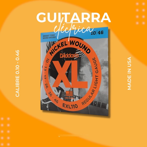 Cuerdas Guitarra Electrica  - Daddario Xl 10-46