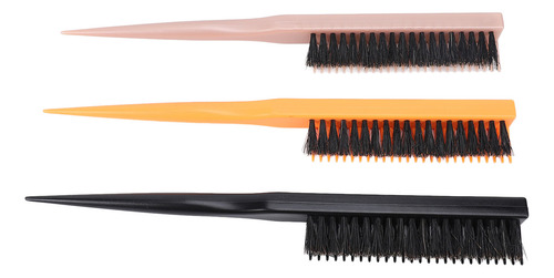 Brocha De Nailon Para Peinar Con Forma De Cola De Rata, 3 Un