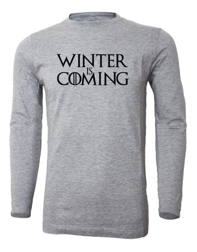 Polera Manga Larga P/hombre Game Of Thrones Winter Is Coming