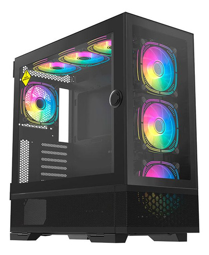 Gabinete Gamer Acegeek Redemption F491 Glass Fullt Lat Vidro