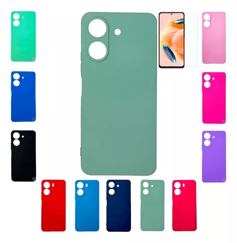 Funda Protector Xiaomi Redmi 13c Silicon Case Premuim - Mundo Móvil Uruguay