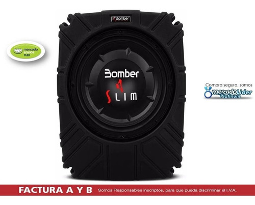 Caja Amplificada Bomber Slim  10'' Pulgadas  Oferta !!