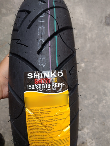 Llanta Shinco 150-80-16 Cara Blanca (Usado)