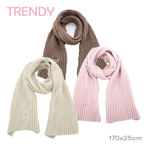 Bufanda Trendy Elegante Suavidad Excepcional Estilo Moderno Tdy 15816.2 Rosa Liso Único