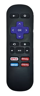 Controle Remoto Compatível Roku Tv Express Botão Netflix Hb