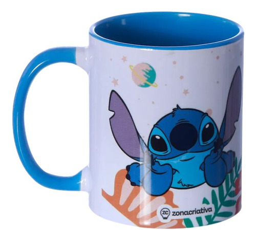 Caneca Pop 350ml Stitch Cosmic Vibes - Zona Criativa