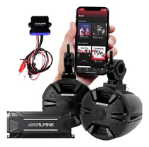 Comprar Parlantes Para Utv Con Modulo Bt Y Ampli Alpine Pss-sx01