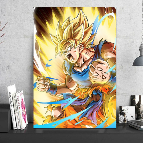 Cuadro Decorativo Dragon Ball Z Goku Ssj 1 Clasico 30x45cm