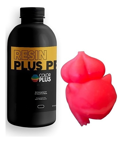 Resina Uv Impresora 3d Lcd/dlp Premium 1kg Color Plus Rojo