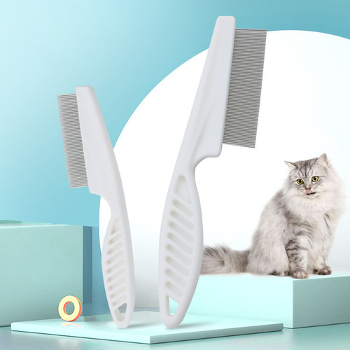 Hjq Peine Antipulgas For Perros Y Gatos, Diseño De Plástico