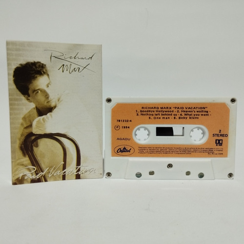 Richard Marx  Paid Vacation Cassette 