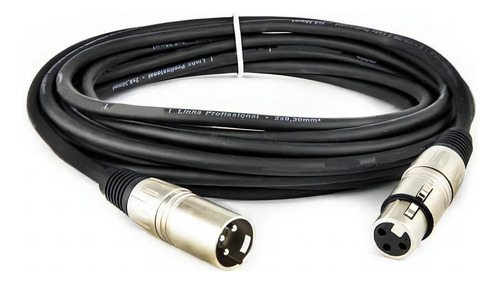 Cabo XLR Macho x XLR Fêmea Balanceado Profissional - 15 Metros
