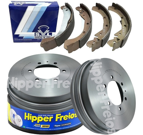 Kit Tambor Freio Traseiro + Sapata Hilux 3.0 05 06 07 08 09