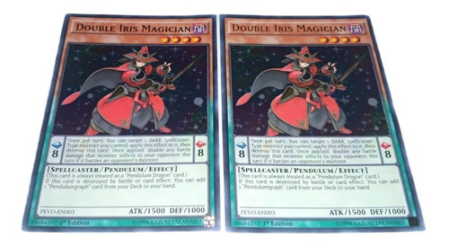 Yugioh Double Iris Magician ( Mago De Duas Íris ) Inglês (Usado)