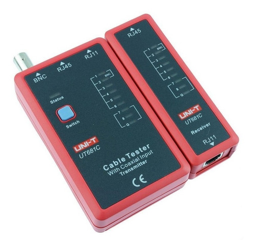 Probador De Cables 3 En 1 Rj45, Rj11 Y Bnc Modelo Ut681c