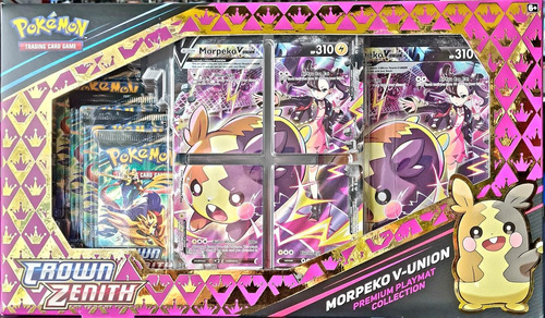 Pokemon Crown Zenith Morpeko V-union Premium Playmat Box