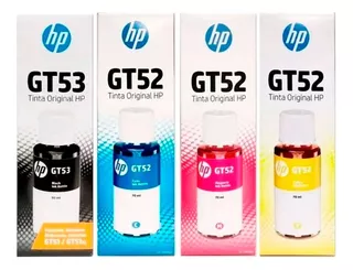 Kit Tinta Hp Original Para Impresora Sistema Continuo - Gt52