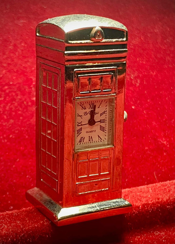 Relon Miniatura Le Temps Cabina Telefónica Inglesa Londres