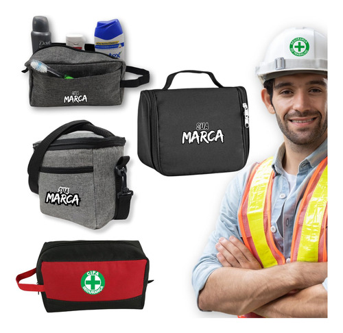 Brinde Personalizada Cipa Sipat Mochila Necessaire Logo
