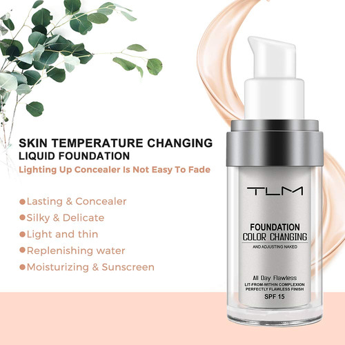Base Que Muda De Cor Para Pele Envelhecida 30ml, Base Que
