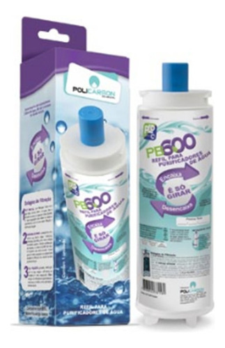 Refil Vela Filtro Pb600 Compatível Master Frio Rotulo Branco