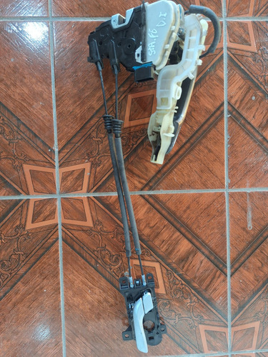 Cerradura Hyundai Santa Fe 13/19 Del. Izq. Completa Original