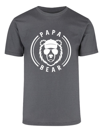 Playera Para Hombre - Día Del Padre- Oso - Papa Bear