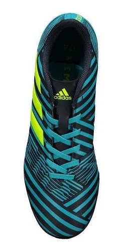 Chuteira adidas Nemeziz 17.4 Tf Society Azul Parcelamento sem juros