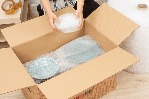 Caja Carton Mudanza Embalaje 50x40x40 X20 + Cinta+ Pluribol
