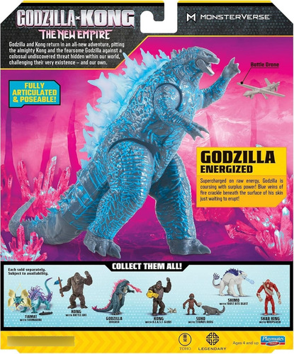 Godzilla X Kong The New Empire 15 Cm Godzilla Energized