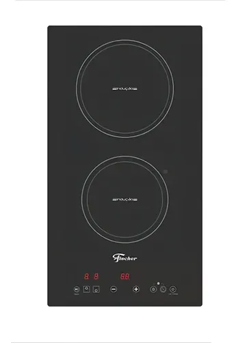 Foto real de Fischer Cooktop de Indução 2 Bocas Vitrocerâmica