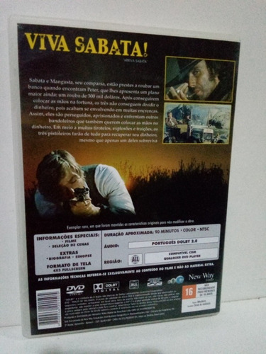 Dvd Viva Sabata, Excelente Estado