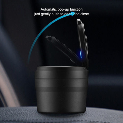 Contenedor De Cenicero Para Automóvil Luz Led Azul Sin Humo