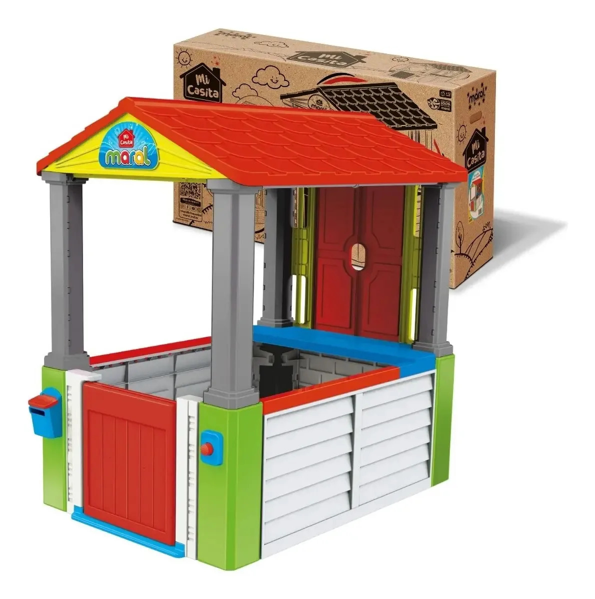 Casinha Infantil De Brinquedo Mi Casita Interativa Cor Vermelho