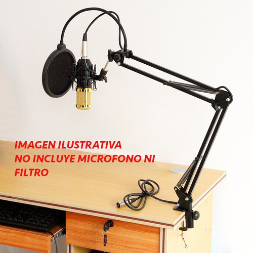 Imagen 6 de 10 de Soporte Micrófono Brazo Elefir Estudio Profesional 1 Metro