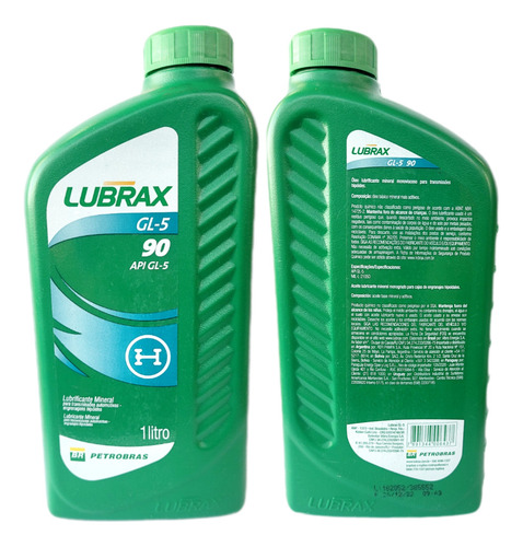 Oleo Diferencial Eixo Cardan Transmissao Sae 90 1l Lubrax