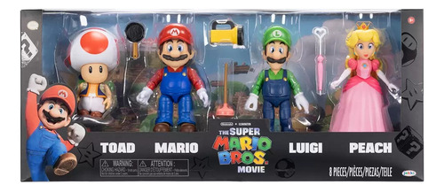 Juego De Figuras De Mario 4 Piezas