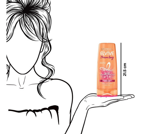 Imagen 5 de 6 de Acondicionador Loreal Paris Elvive Dream Long 400ml